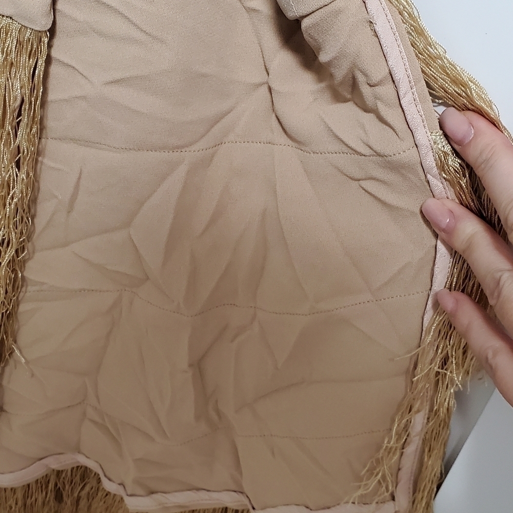 Jonathan Simkhai Nude fringe strapless dress - Picture 8 of 16